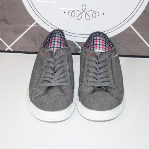4b EC MENS BEN SHERMAN SNEAKERS - 13 - GREY - Picture 2 of 7